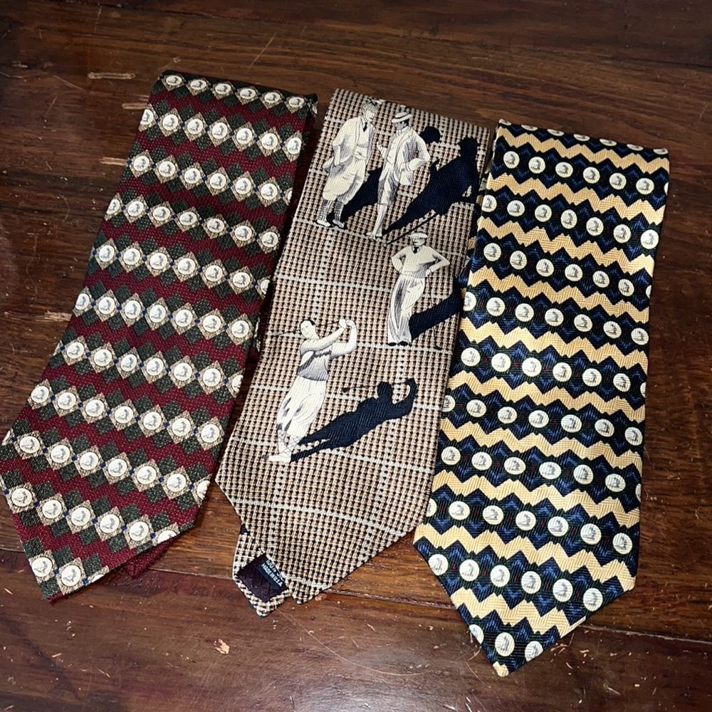 Premium Pinehurst Resort Pro Shop North Carolina silk golf theme neck tie🏌️‍♂️